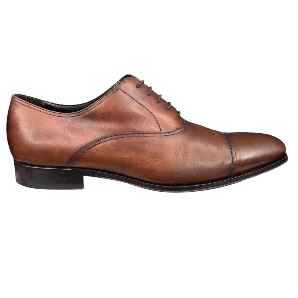 To Boot New York Mens Picard Tan Leather Cap Toe Dress Shoe Size US 12